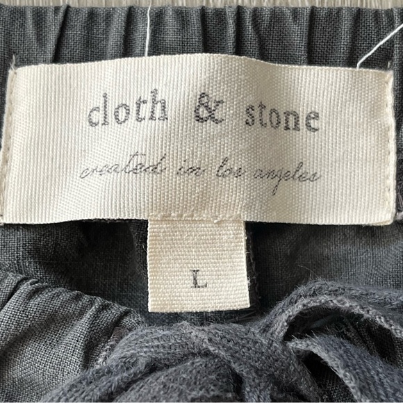 Cloth & Stone | Slate Gray Tencel Easy Jogger Pants, Large - Picture 4 of 5